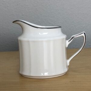 NORITAKE Imperial Silver Trim Platinum Creamer - NEW